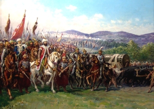 Sultan Mehmed II bersama tentranya di Konstantinopel, foto diambil dari http://en.wikipedia.org/wiki/Mehmed_II's_first_Albanian_campaign